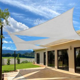 Prohibited From Sale On Amazon XISHAN 12'X12'X12' Dark Grey,Rust Red,Light Grey,Dark Green,Sand HDPE Sunshade Sail, 160 Grams (Option: 12X12X12ft-Light Grey)