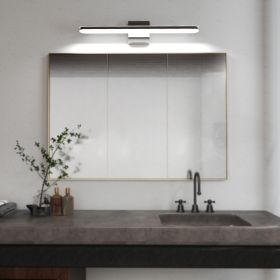 Modern Bathroom Light Fixtures Dimmable LED Vanity Lights Chrome Lamps For Bathover Mirror 24 Inch Vanity Sconces Indoor 12W Bar Lighting For Bat (Option: 24inch 12W)