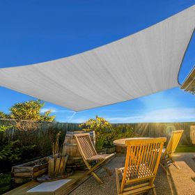 Prohibited From Sale On Amazon XISHAN 12'X16' Turquoise,Dark Grey,Light Grey,Rust Red,Scarlet,Sand,Beige HDPE Sunshade Sail, 160 Grams (Option: 12X16ft-Light Grey)